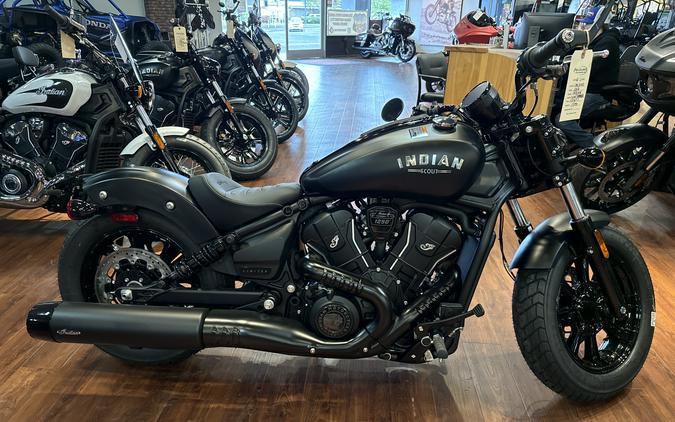 2026 Indian Motorcycle SCOUT BOBBER LT W/ TECH, BLACK SMOKE, 49ST Limited + Tech