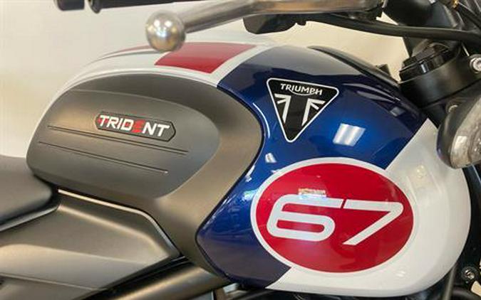 2025 Triumph Trident 660 Triple Tribute Edition