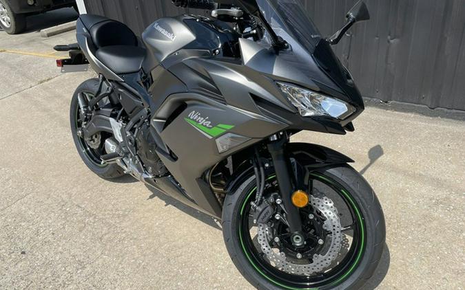 2024 Kawasaki Ninja 650 Metallic Matte Dark GrayMetallic Spark