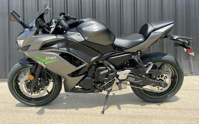 2024 Kawasaki Ninja 650 Metallic Matte Dark GrayMetallic Spark