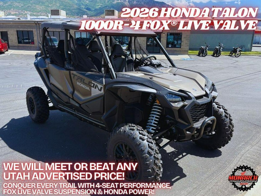 2026 Honda Talon 1000R-4 FOX Live Valve