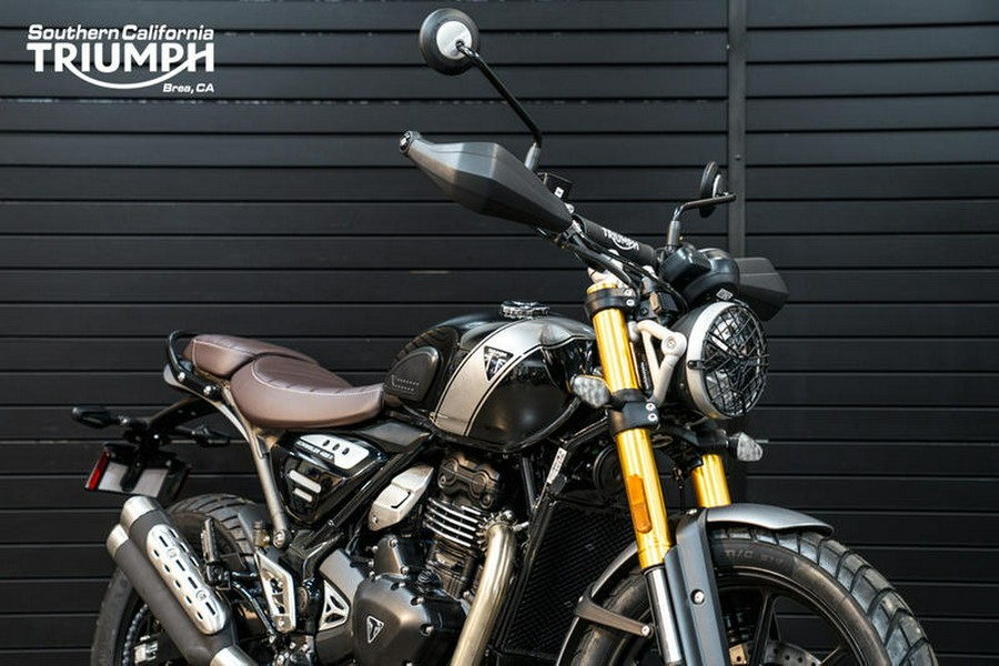 2024 Triumph Scrambler 400 X Phantom Black / Silver Ice