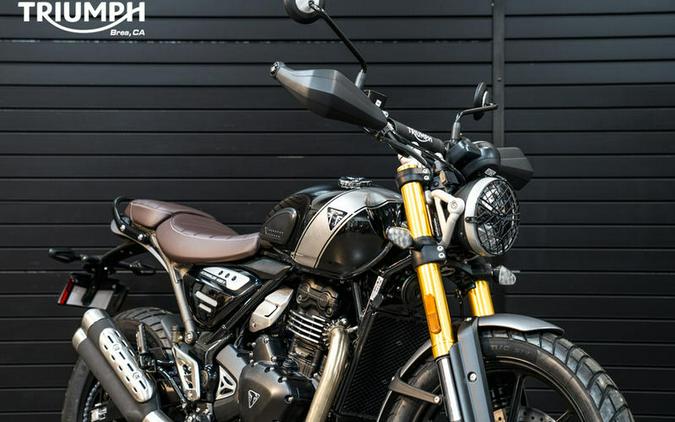 2024 Triumph Scrambler 400 X Phantom Black / Silver Ice