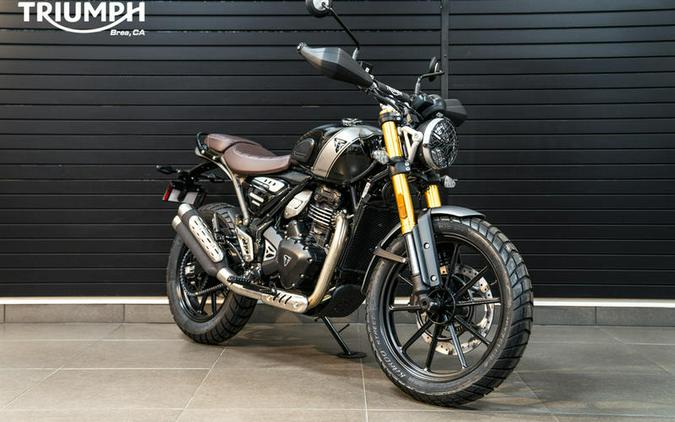 2024 Triumph Scrambler 400 X Phantom Black / Silver Ice