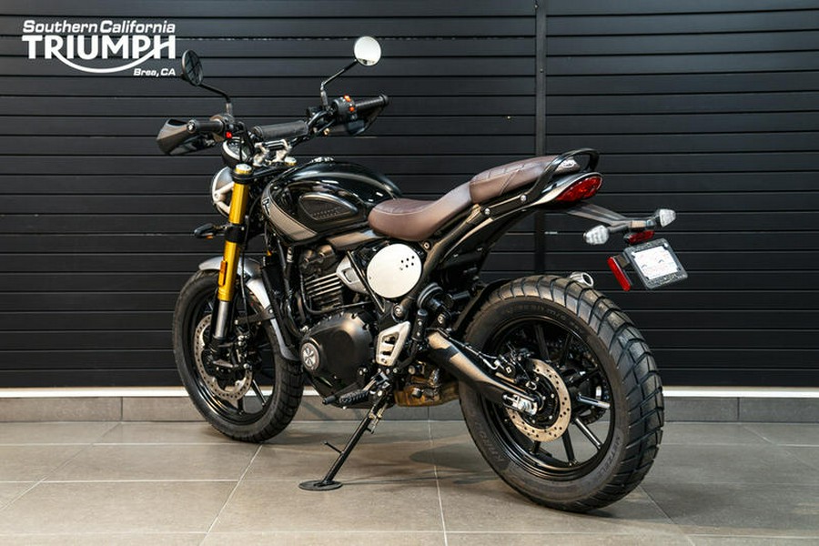 2024 Triumph Scrambler 400 X Phantom Black / Silver Ice