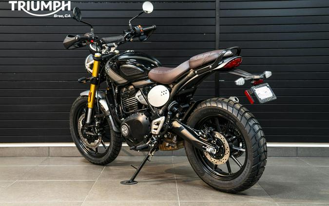 2024 Triumph Scrambler 400 X Phantom Black / Silver Ice