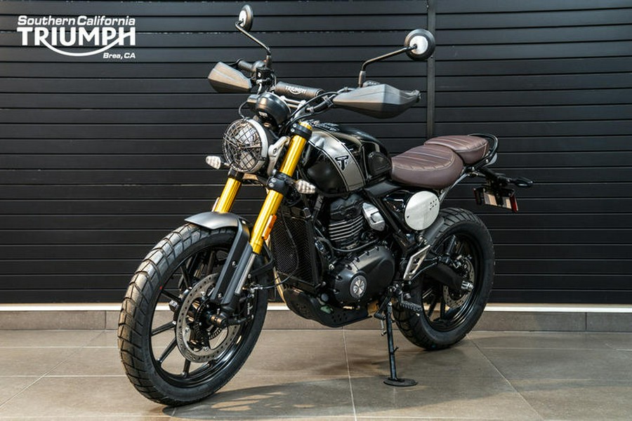 2024 Triumph Scrambler 400 X Phantom Black / Silver Ice