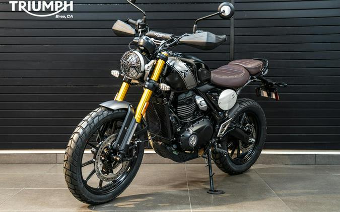 2024 Triumph Scrambler 400 X Phantom Black / Silver Ice