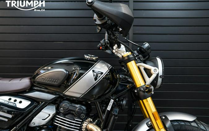 2024 Triumph Scrambler 400 X Phantom Black / Silver Ice