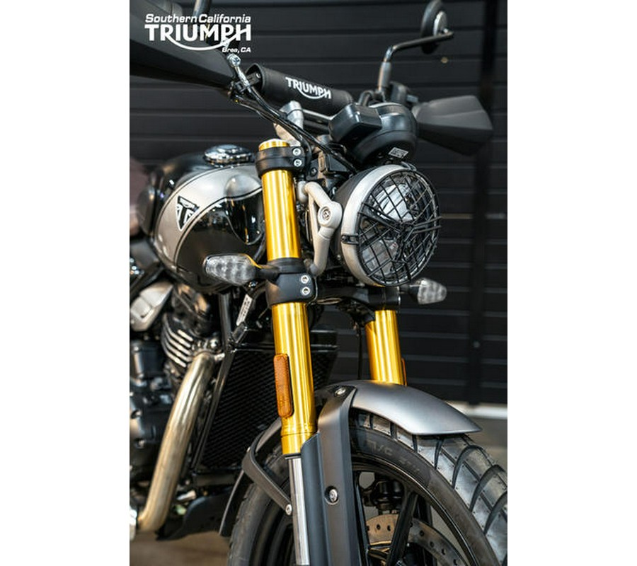 2024 Triumph Scrambler 400 X Phantom Black / Silver Ice