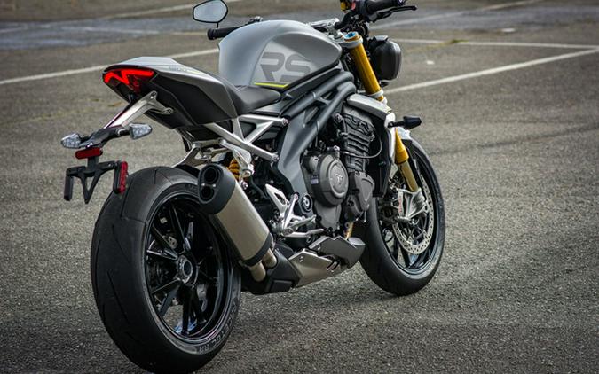 2024 Triumph Speed Triple 1200 RS Matte Silver Ice