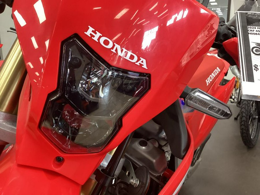 New 2024 HONDA CRF450L RED