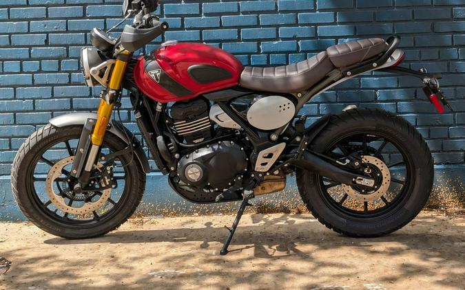 2024 Triumph Scrambler 400 X Carnival Red / Phantom Black