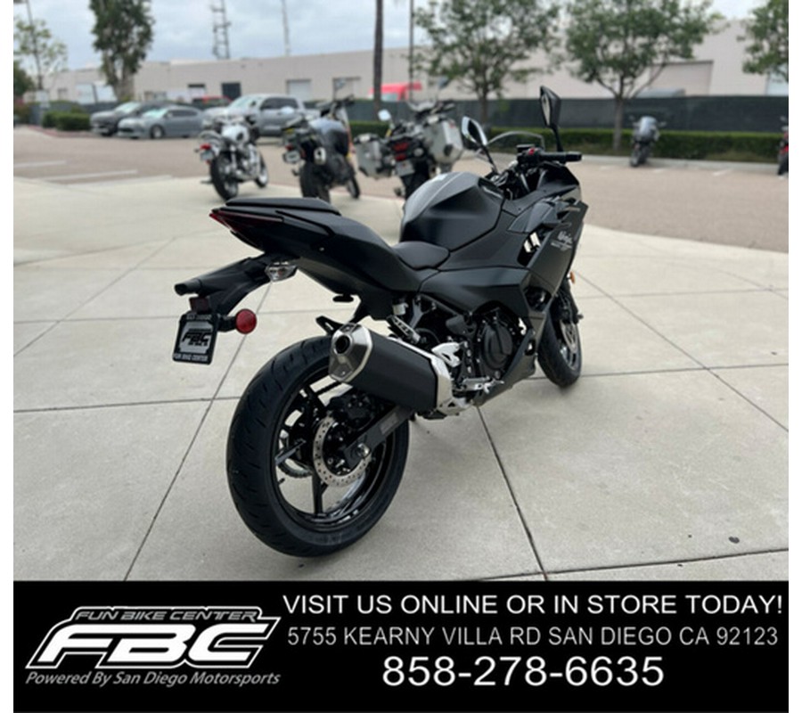 2026 Kawasaki Ninja 500 Metallic Flat Spark Black