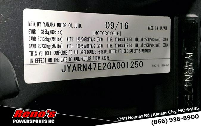 2016 Yamaha XSR900