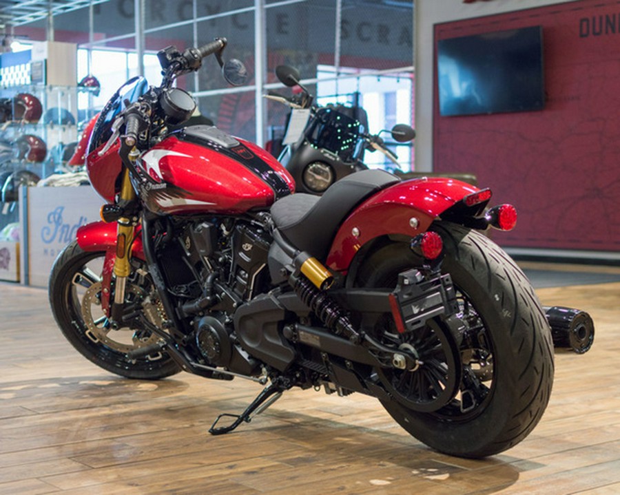2025 Indian 101 Scout Sunset Red Metallic With Graphics
