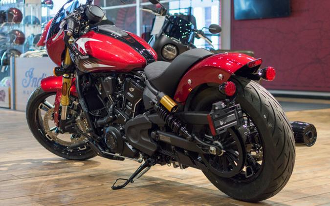 2025 Indian 101 Scout Sunset Red Metallic With Graphics