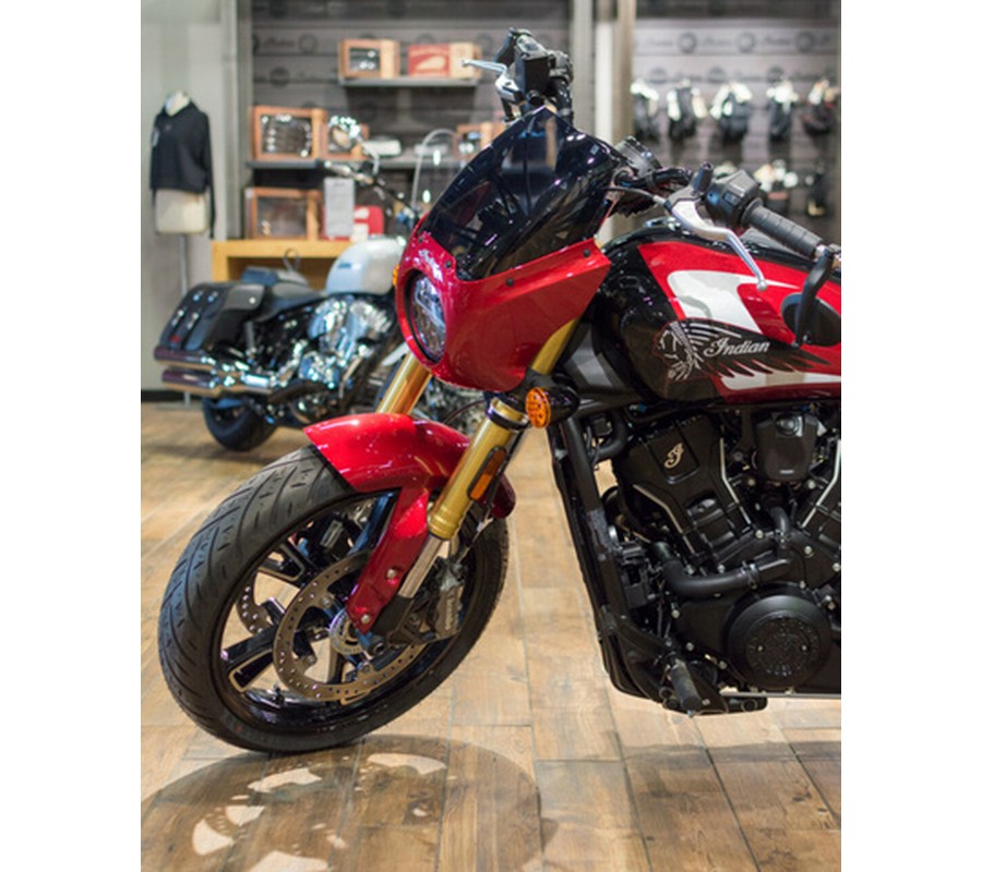 2025 Indian 101 Scout Sunset Red Metallic With Graphics