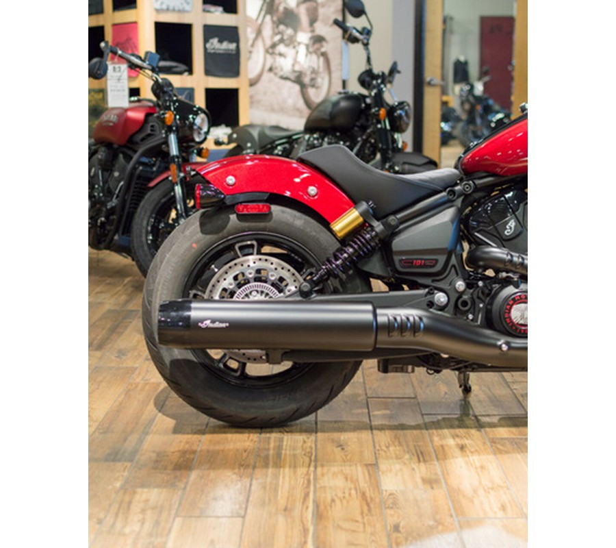 2025 Indian 101 Scout Sunset Red Metallic With Graphics