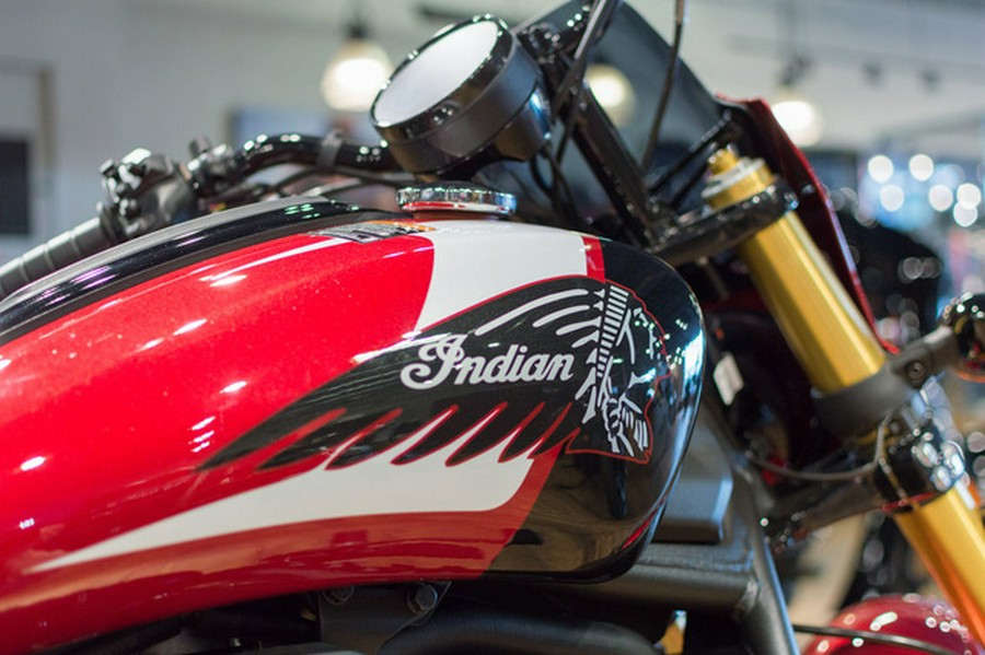 2025 Indian 101 Scout Sunset Red Metallic With Graphics