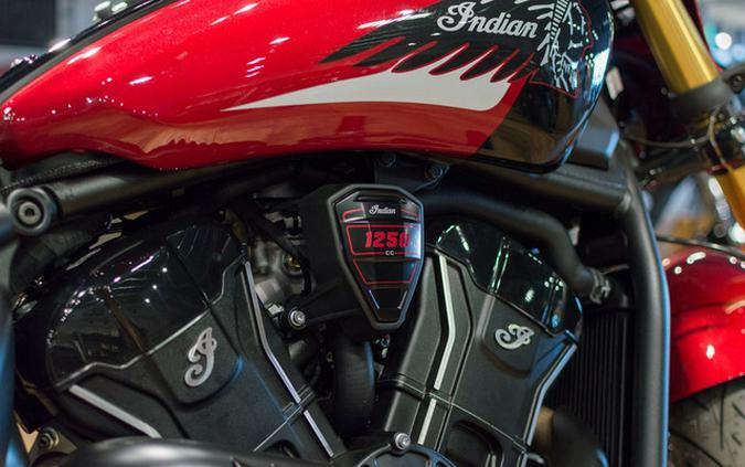 2025 Indian 101 Scout Sunset Red Metallic With Graphics