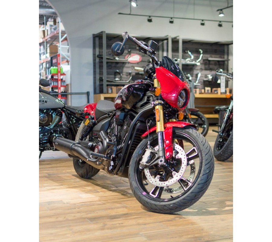 2025 Indian 101 Scout Sunset Red Metallic With Graphics