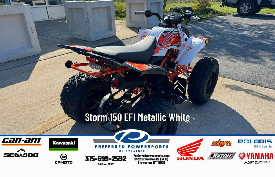 2025 Kayo Storm 150 EFI Metallic White