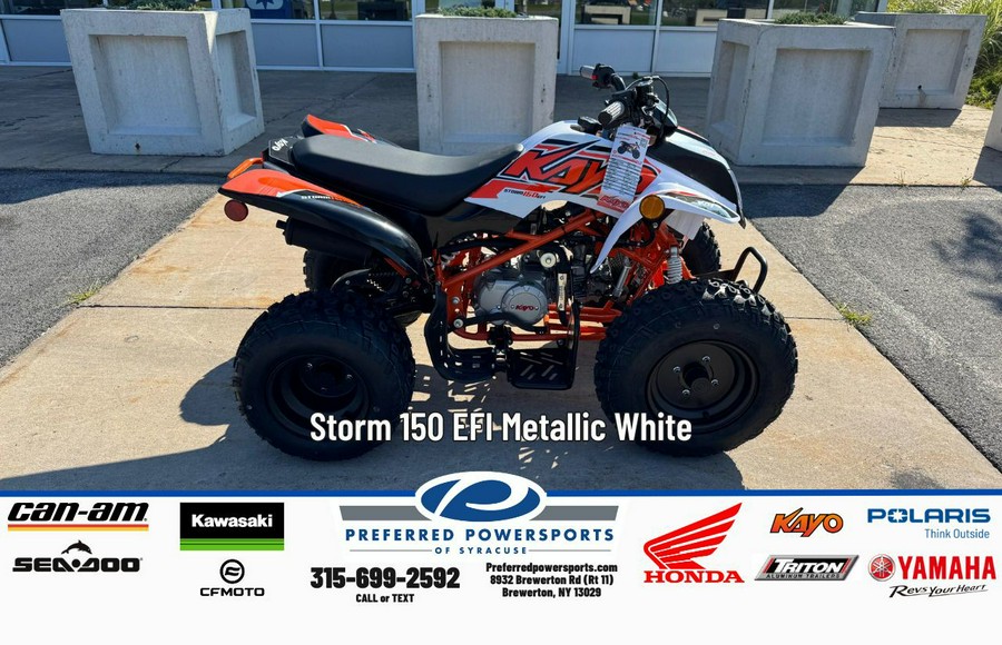 2025 Kayo Storm 150 EFI Metallic White