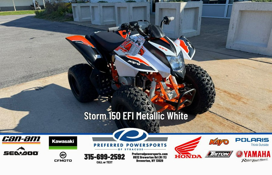 2025 Kayo Storm 150 EFI Metallic White