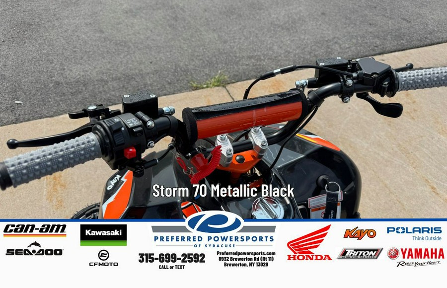 2025 Kayo Storm 70 Metallic Black