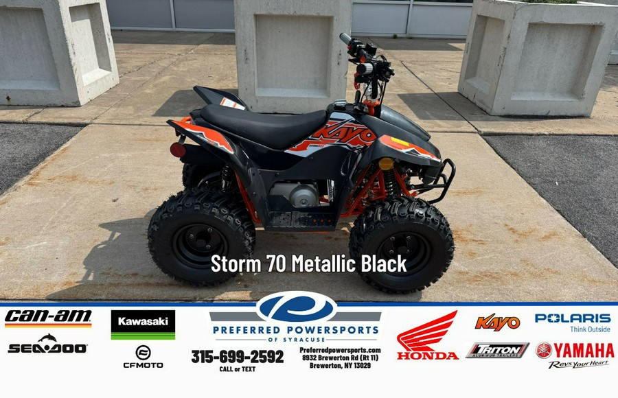 2025 Kayo Storm 70 Metallic Black