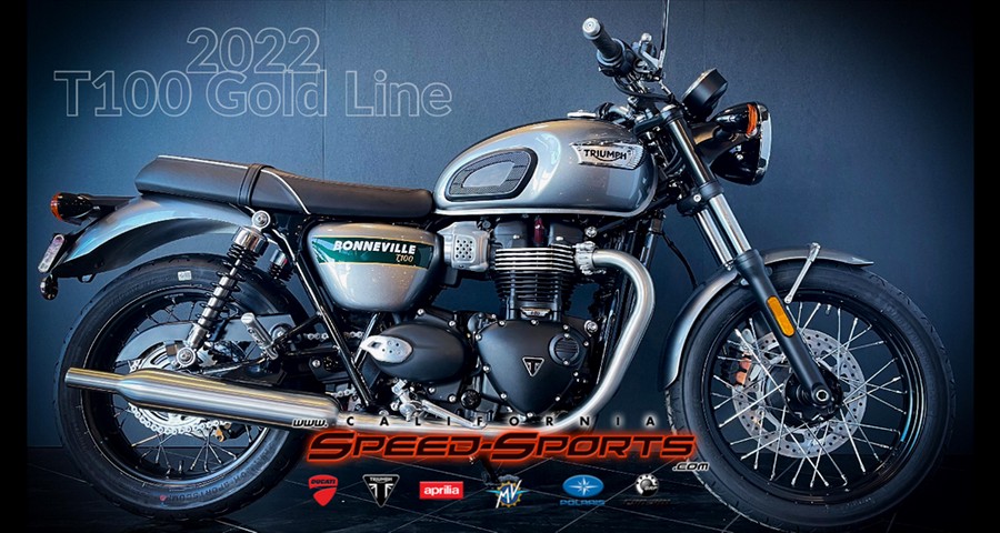 2022 Triumph Bonneville T100 Gold Line