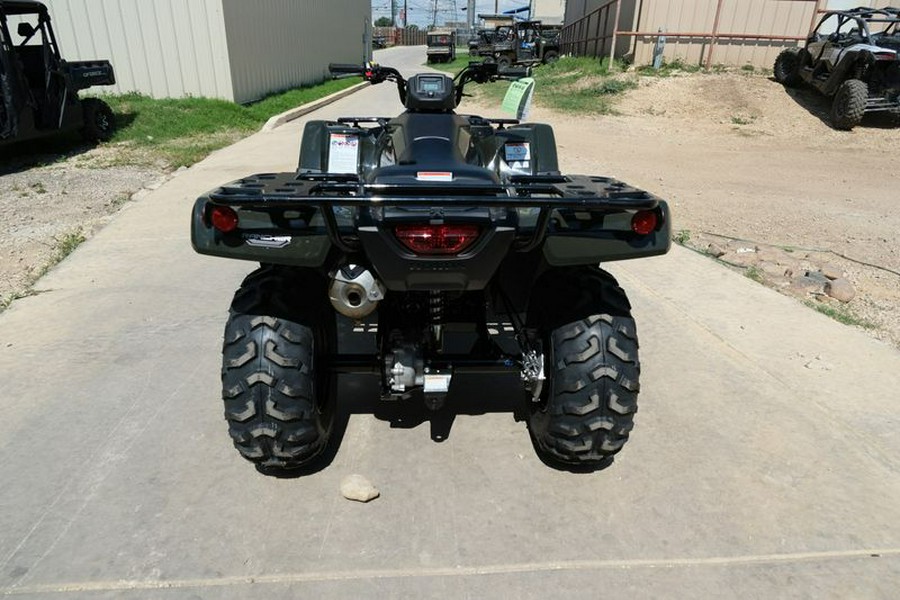 New 2024 HONDA FOURTRAX RANCHER 4X4 BLACK FOREST GREEN