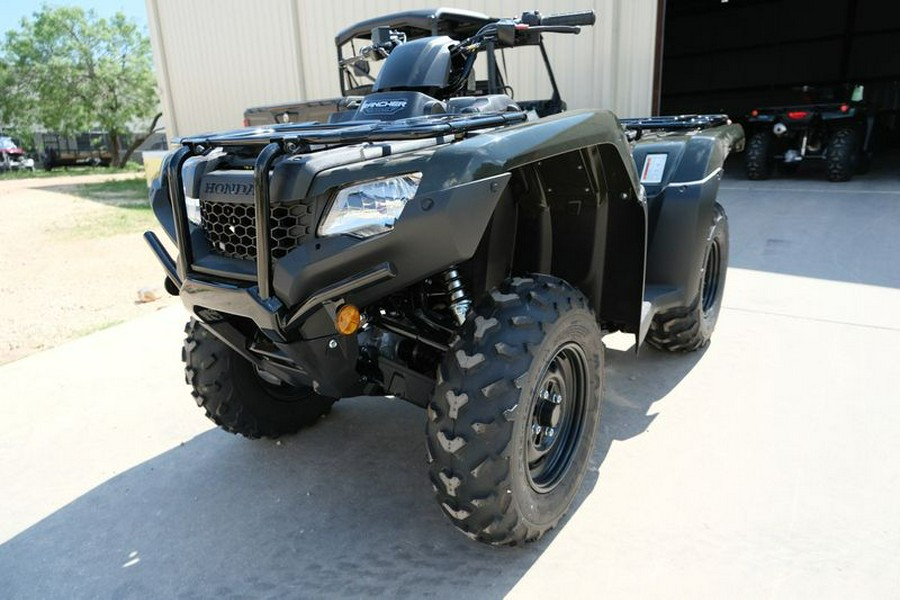 New 2024 HONDA FOURTRAX RANCHER 4X4 BLACK FOREST GREEN