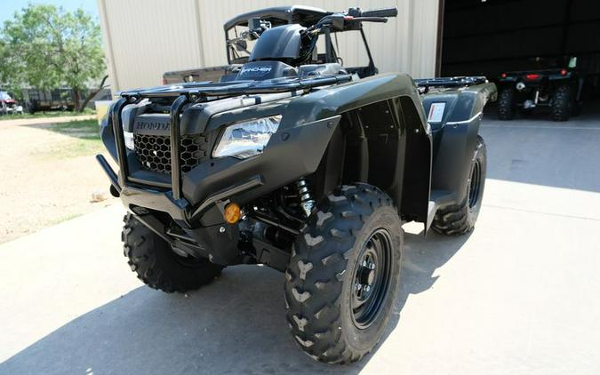 New 2024 HONDA FOURTRAX RANCHER 4X4 BLACK FOREST GREEN