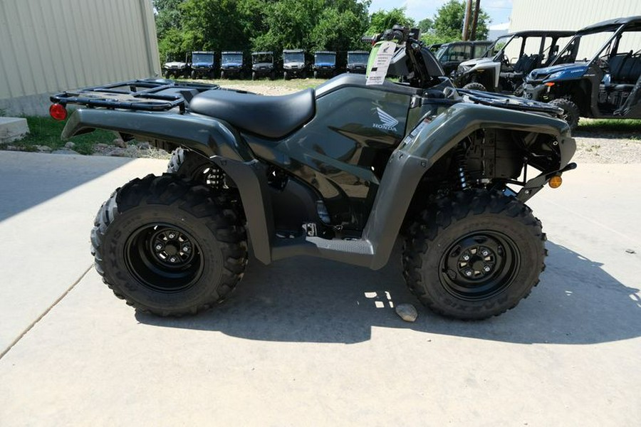 New 2024 HONDA FOURTRAX RANCHER 4X4 BLACK FOREST GREEN