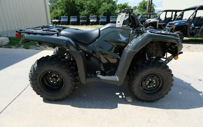 New 2024 HONDA FOURTRAX RANCHER 4X4 BLACK FOREST GREEN