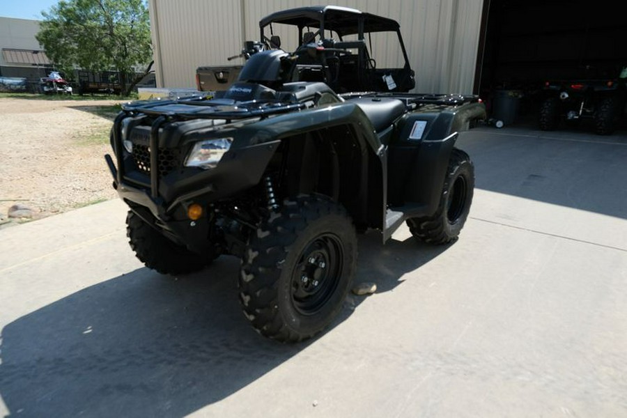 New 2024 HONDA FOURTRAX RANCHER 4X4 BLACK FOREST GREEN