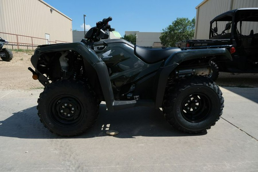 New 2024 HONDA FOURTRAX RANCHER 4X4 BLACK FOREST GREEN