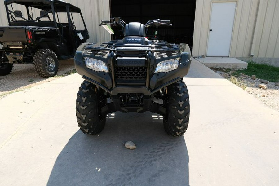 New 2024 HONDA FOURTRAX RANCHER 4X4 BLACK FOREST GREEN