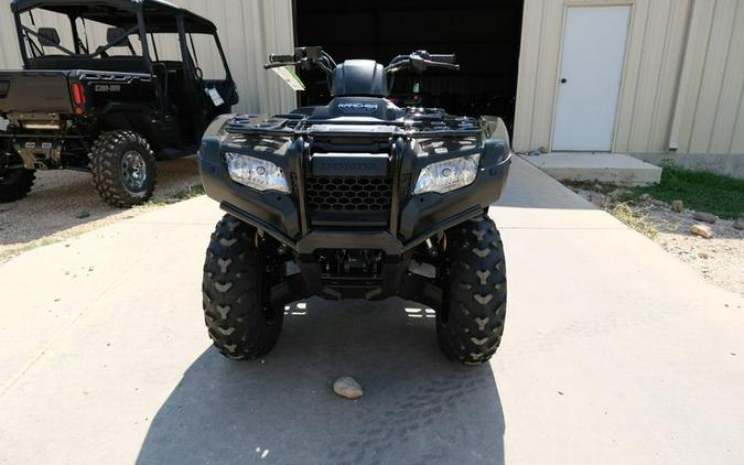 New 2024 HONDA FOURTRAX RANCHER 4X4 BLACK FOREST GREEN