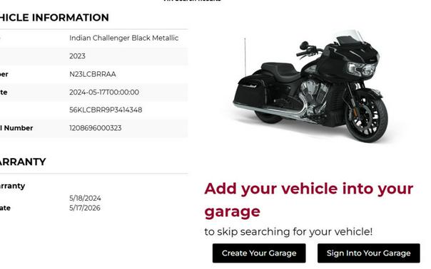 2023 Indian Motorcycle® Challenger® Titanium Smoke