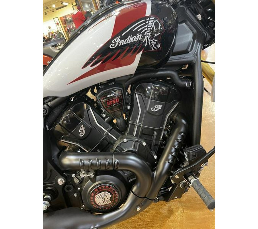2025 Indian Motorcycle® 101 Scout® Ghost White Metallic with Graphics