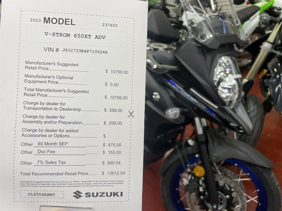 2023 Suzuki V-STROM 650XT ABS Adventure