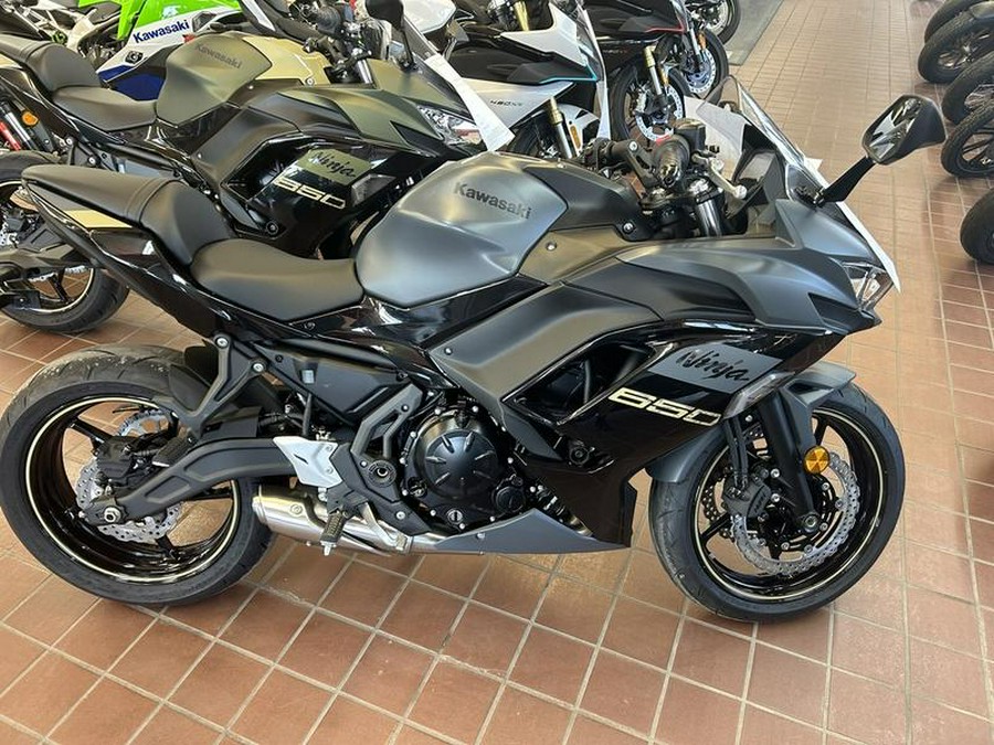 2024 Kawasaki Ninja® 650 Metallic Matte Dark Gray/Metallic Spark Black