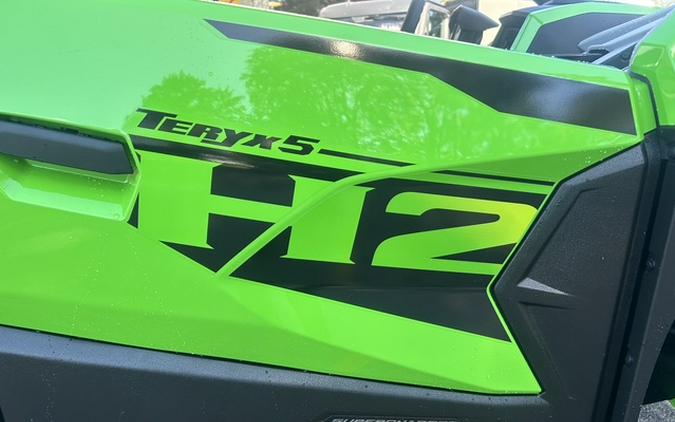 2026 Kawasaki TERYX5 H2 Deluxe eS Lime Green/Flat Ebony - K10128