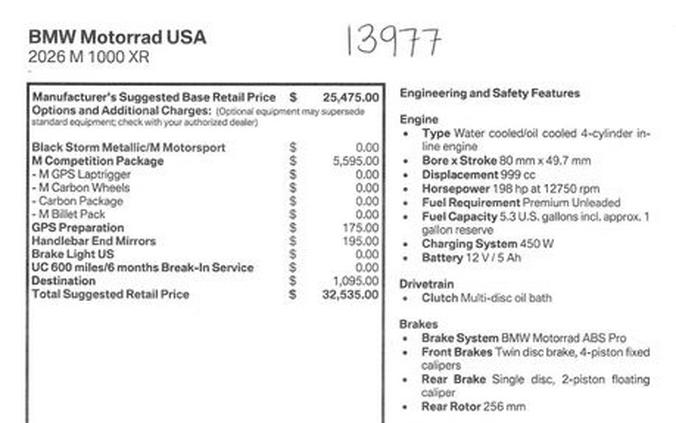 2026 BMW M1000XR Inventory - Get 4.9% APR financing or up to $1,300 off MSRP on select 2026 models*