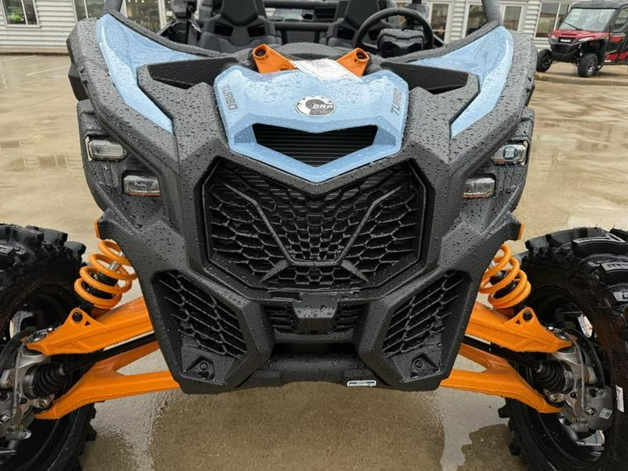 2026 Can-Am® Maverick X3 MAX RS Turbo Scandi Blue & Orange Crush
