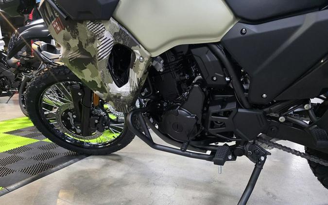 2026 Kawasaki KLR650 Adventure ABS Cypher Camo Beige