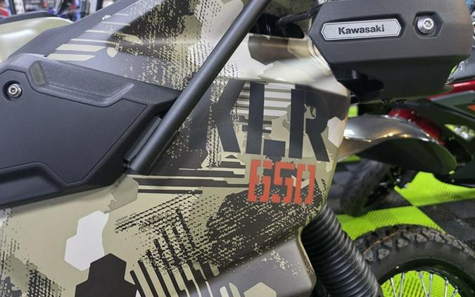 2026 Kawasaki KLR650 Adventure ABS Cypher Camo Beige